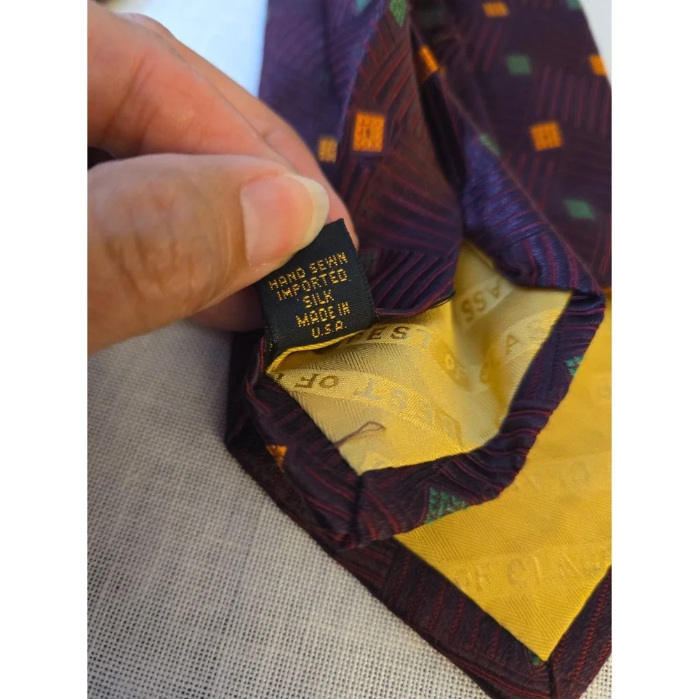Robert Talbot Best Of Class Nordstrom 100% Silk Beautiful Tie 57 x 4 Hand Sewn